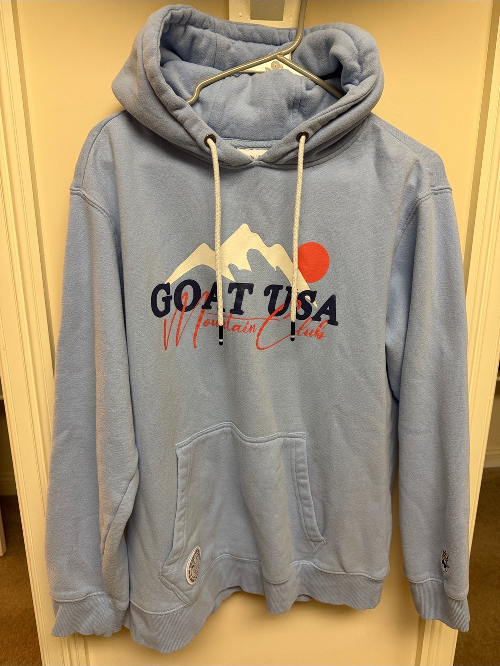 GOAT USA Mountain Club Light Blue Hoodie